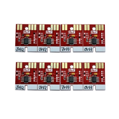 8Pcs Chip Permanent for Mimaki JV33 CJV30 SS21 Cartridge 2 x CMYK Auto Reset 