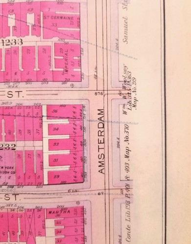 1909 Atlas Of New York City 83rd To 89th Street Map Volume Four Modern Reprint - Picture 9 of 12
