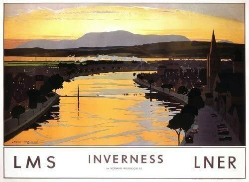 Inverness (Old Rail Ad.) Fridge Magnet