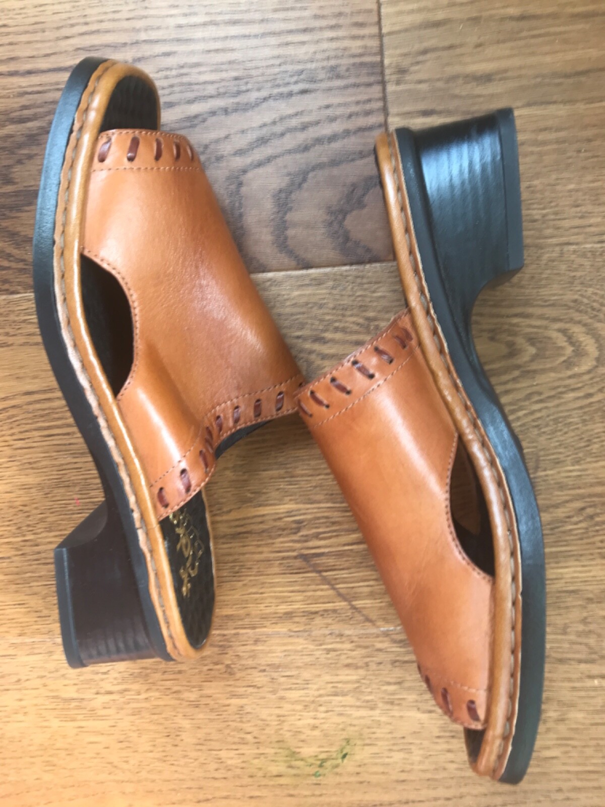 APL sandali slider rieker pelle marrone chiaro taglia 40