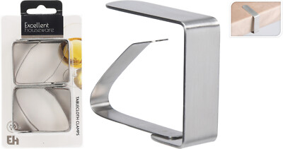 Tischklammern Tischdecke Halter 8-64 St. Edelstahl 6 cm Tischtuch Clip Gastro