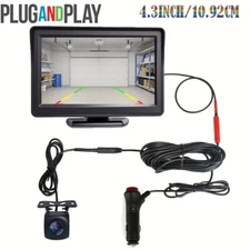 US Backup Camera Rear View Parking System Night Vision + 4.3 inch TFT LCD