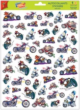 A4 Sticker Sheet Motor Bikes for Scrapbooking & Cardmaking over 50 Stickers NEW