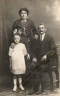 #65944 BUCURESTI Romania 1920s. Greek family. Photo PC size RPPC MAZA