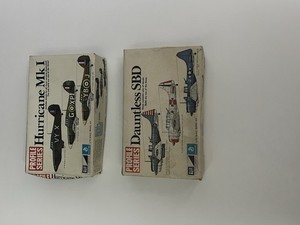 MPC PROFILE SERIES HURRICANE MK1 And DAUNTLESS SBD 1/72 MODEL AIRPLANE KITS