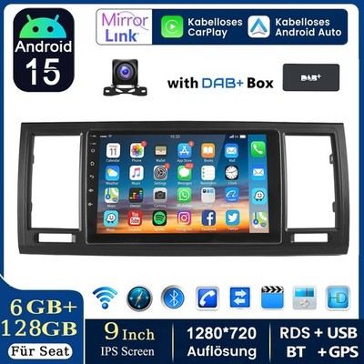 9''Autoradio Für VW T6 Transporter Multivan 128G Android15 CarPlay GPS KAM 4G DAB