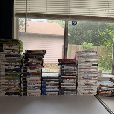 Over 140 Video Game LOT Xbox 360 PS3 PS4 PS2 Wii Bundle Disc