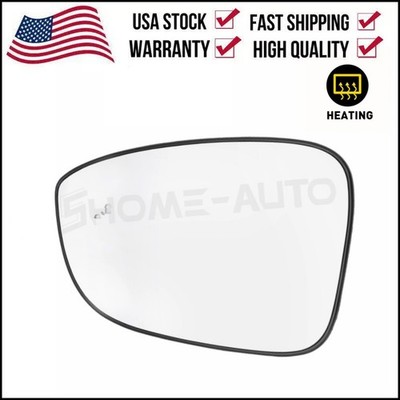 Rear View Mirror Glass Left Side w/Heated Blind Spot Fit 2018-2022 Honda Accord