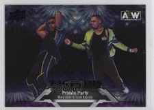 2023 AEW All Elite Wrestling Purple Pyro Marq Quen Isiah Kassidy Patch Tag 0q3