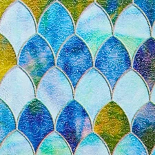 PF0710: Peacock Sidelight Premium Window Film, 11.5 in by 78 in, White