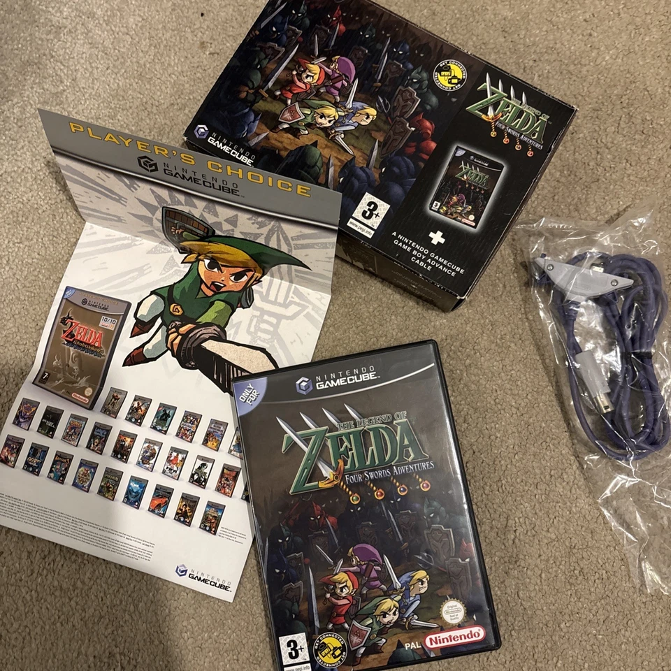 The Legend of Zelda: Four Swords Adventures (GameCube) Big Box - Rare & Complete - image 1 of 4