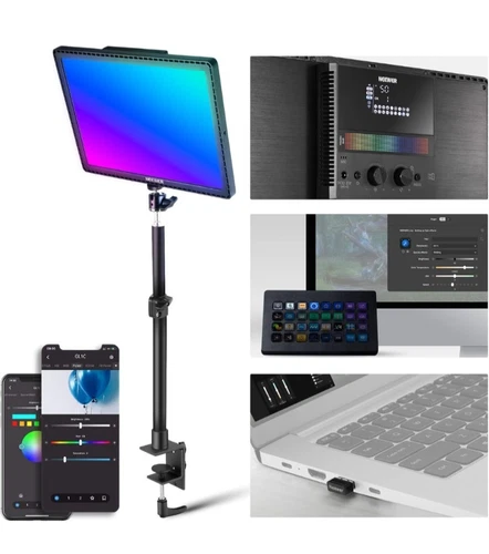 Neewer GL1C RGB 15.5'' 48W Edge Lit Soft Stream Gaming Light&PC Mac 2.4G/WiFi