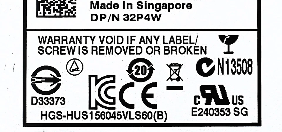Dell 32P4W-CML 450GB 15K SAS 3.5 6G HDD Compellent SC200 Tray Hard Disc Drive - Image 2 of 4