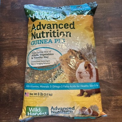 Advanced Nutrition Guinea Pig Food - 8lbs of Timothy Hay Pellets & Nutrients NEW