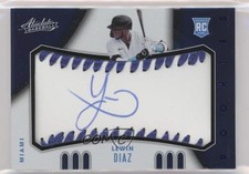 2021 Absolute Rookie Baseball Material Signatures Blue 28/50 Lewin Diaz Auto 1q7