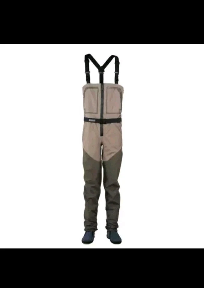 BRAND NEW Hodgman Aesis Sonic XL Breathable Stockingfoot waders Tan Khaki - Image 2 of 4