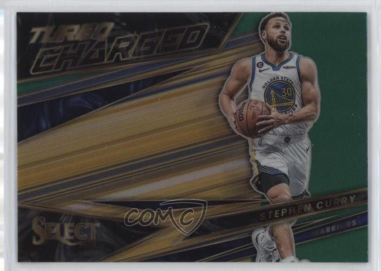 2022-23 Panini Select Turbocharged Green Prizm Stephen Curry #7 uk2