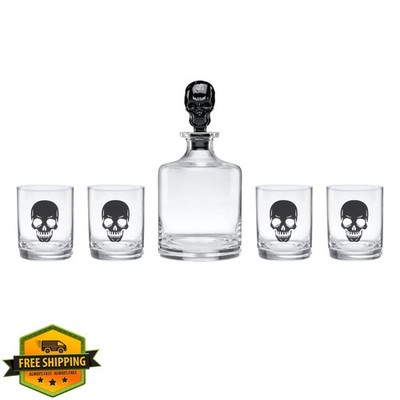 Oneida 5pc Skeleton Whiskey Set