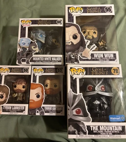 Collectable GOT Lot Of 5 MIXED HBO Game of Thrones Funko Pop! NIB. Shelf Kept