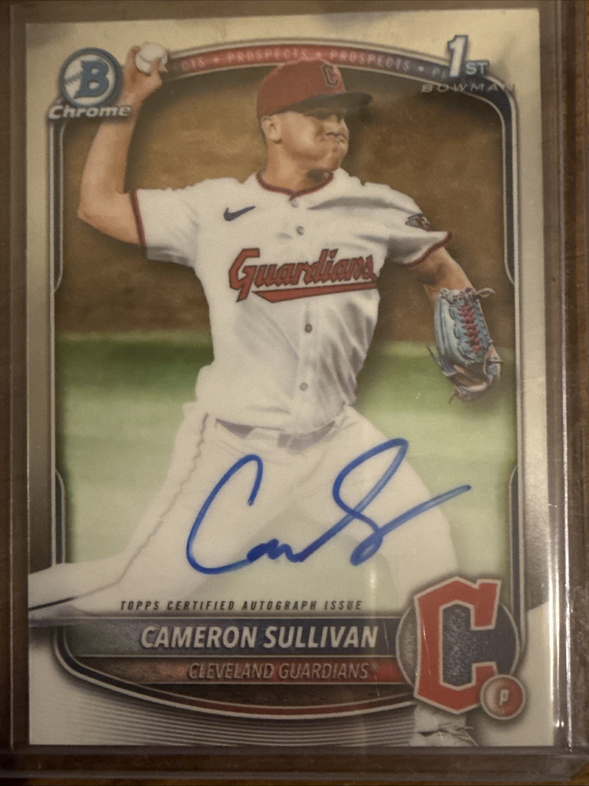 2025 Bowman - Chrome Prospect Autographs Cameron Sullivan #CPA-CS (AU, RC)