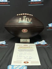 San Francisco 49ers Game Issued Super Bowl LIV Game Ball# 095 w/ 49ers COA