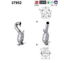 KATALYSATOR FÜR AUDI A3 (8P1), AUDI A3 SPORTBACK (8PA) - AS 37952