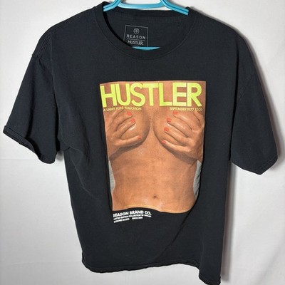 REASON BRAND HUSTLER MAG SEPT/1977 BLACK SIZE Large (Fits more like a medium)