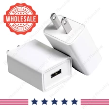 Bulk Lot 5V 2A USB Port Jack Wall Charger 5 Volt v 2 Amp AC to DC Power Adapter