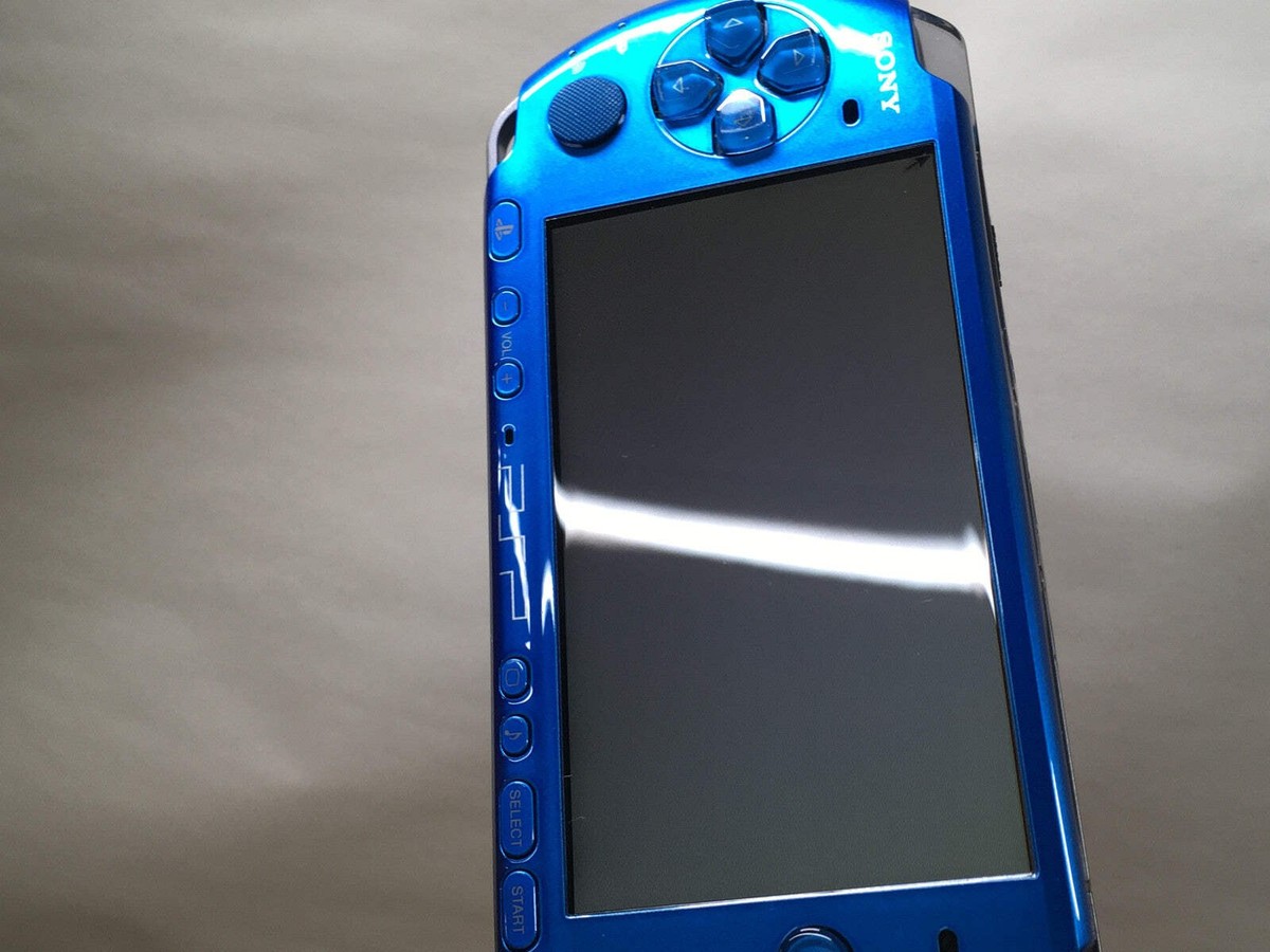 GD8863 With Defects - PSP-3000 VIBRANT BLUE SONY PSP Console Japan