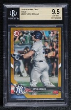 2018 Bowman Draft Gold /50 Josh Breaux #BD-57 BGS 9.5 GEM MINT 0b5f