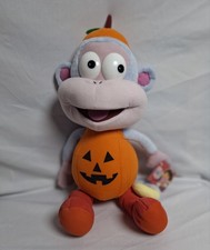 NWT Nick Jr Boots Monkey Dora Explorer Plush Wearing Pumpkin Costume Nanco 15