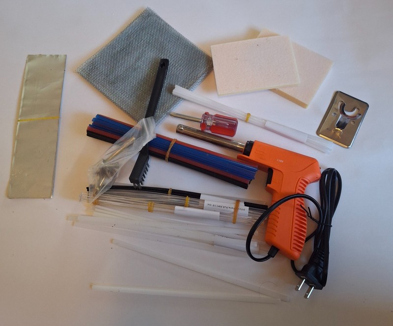 120W Plastic Welder, 5 Tips 3 in 1 Plastic Welding Kit Plastic Repair Kit 103pcs