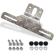 Trailer License Plate Bracket Frame Aluminum Heavy-Duty Bracket Holder Universal