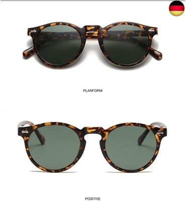 runde Sonnenbrille, klassische Sonnenbrille, universell für Männer und Frauen, U