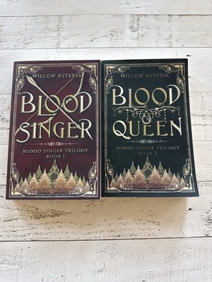 Blood Singer & Blood Queen by Willow Asteria Signed Book 1 Fantasy SC Lot