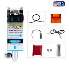 80W 24V Laser Head With Air Assist Blue Laser Module CNC Laser Cutting Machine