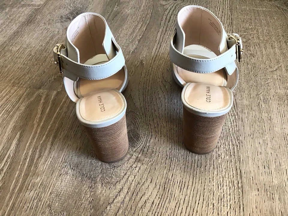 Босоножки Cole Haan женские размер 7 B Kathlyn II с ремешком на лодыжке с открытым носком серые W03358 - Изображение 3 из 4