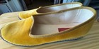 Vibi Venezia Yellow Velvet Furlane Slippers Size 39 — photo 9
