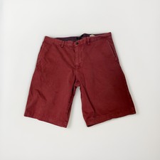 Banana Republic Shorts Mens 35 Red Chino Cott...