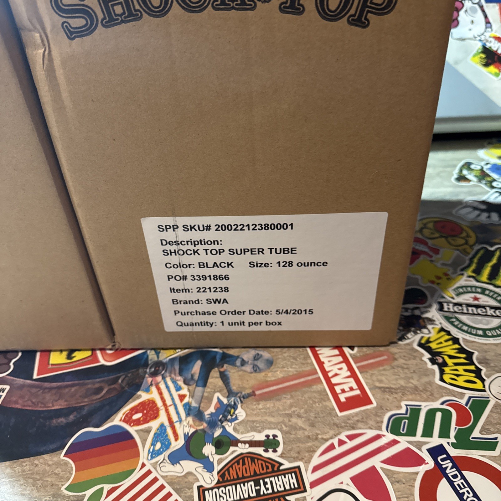 Shock Top Beer Super Tube-Conic Super Tube-Beer Dispenser-128 oz.-large Unopened