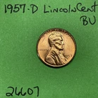 1957 D Lincoln Wheat Cent / Penny 1c BU Brilliant Uncirculated US Coin