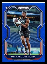 2020 Prizm Michael Ojemudia Rookie RC Blue Retail SP SSP #317 Denver Broncos