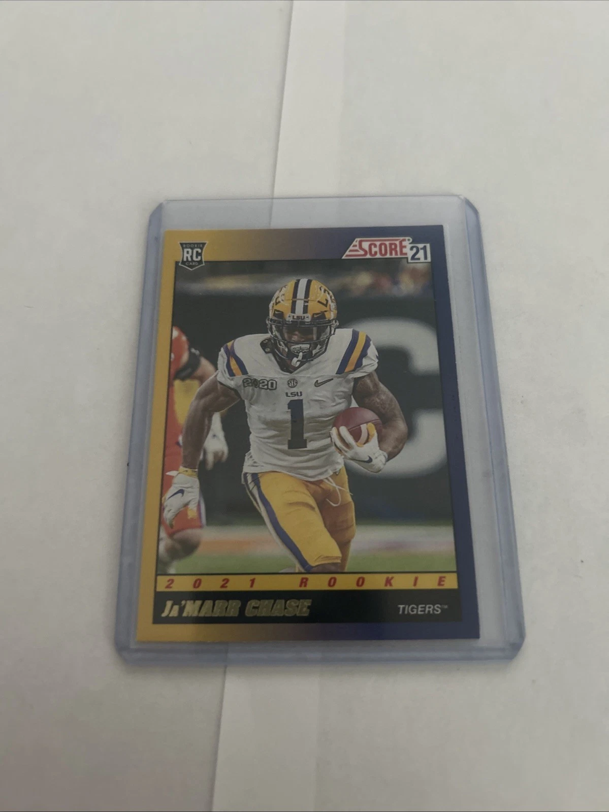 JaMarr Chase Panini Score 1991 Throwback #TB5 Gold