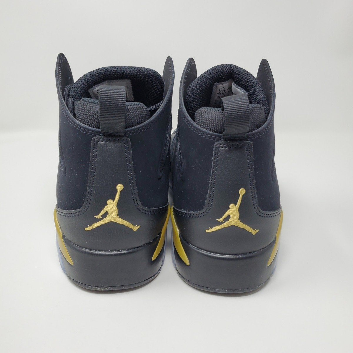 Nike Jordan Flight Club 91 Shoes Mens 11 Black Gold Basketball DC7329 007‎ Size 8.5 - Air Jordan Flight Club 91 Black Metallic Gold for  main image 2