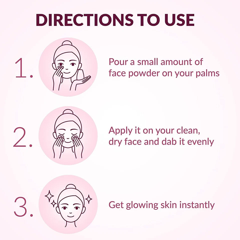 White Tone Face Powder For Unisex  for Fresh & Beautiful Face -30 G- Free Ship - Image 3 of 4