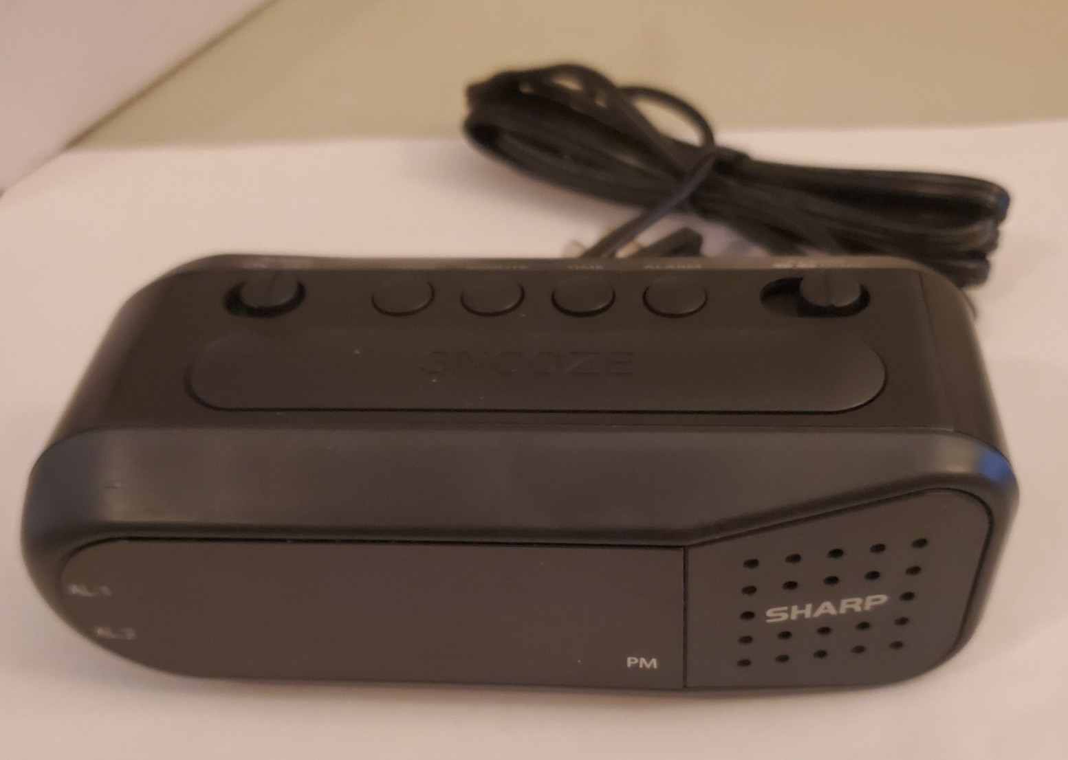 SHARP, Alarm Clock, Black, SPC 100 , New Open Box photo SHARP, Alarm Clock, Black, SPC 100 , New Open Box featured image
