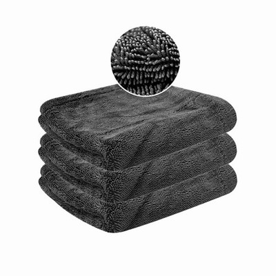 Liquid Elements Black Hole Trockentuch Mikrofaser Tuch 40x40cm 1400GSM 3er Set
