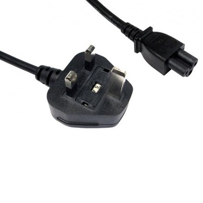 UK Netz auf Clover C5 schwarz Stromkabel 1,8m
