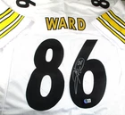 Hines Ward / Autographed Pittsburgh Steelers White Custom Football Jersey / BAS