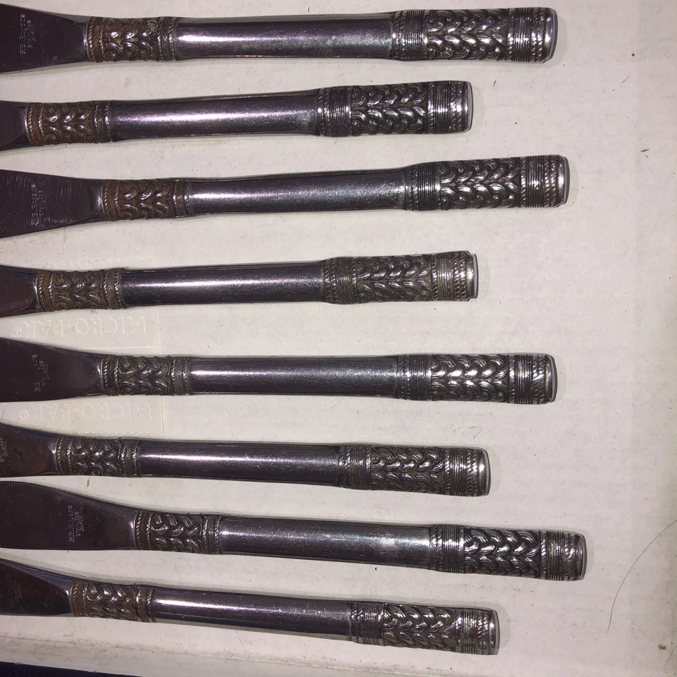 8 cuchillos de cena RB Rogers de acero inoxidable Japón Stonehenge  Foto 3 de 4